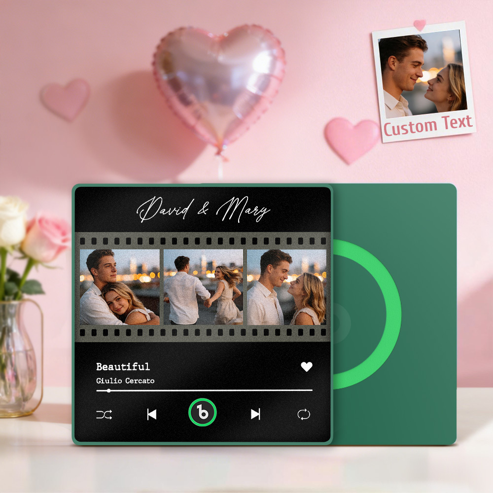 Spotify Fridge Magnet New 4.0 Upgrade Custom Music Fridge Magnet Colorful Frame Album Fridge Magnet Can Play Songs Gift for Couple