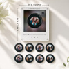 Custom Mini Vinyl Record Music Player With 9 Discs,  Magnetic Disc Music Player with Rechargeable Battery