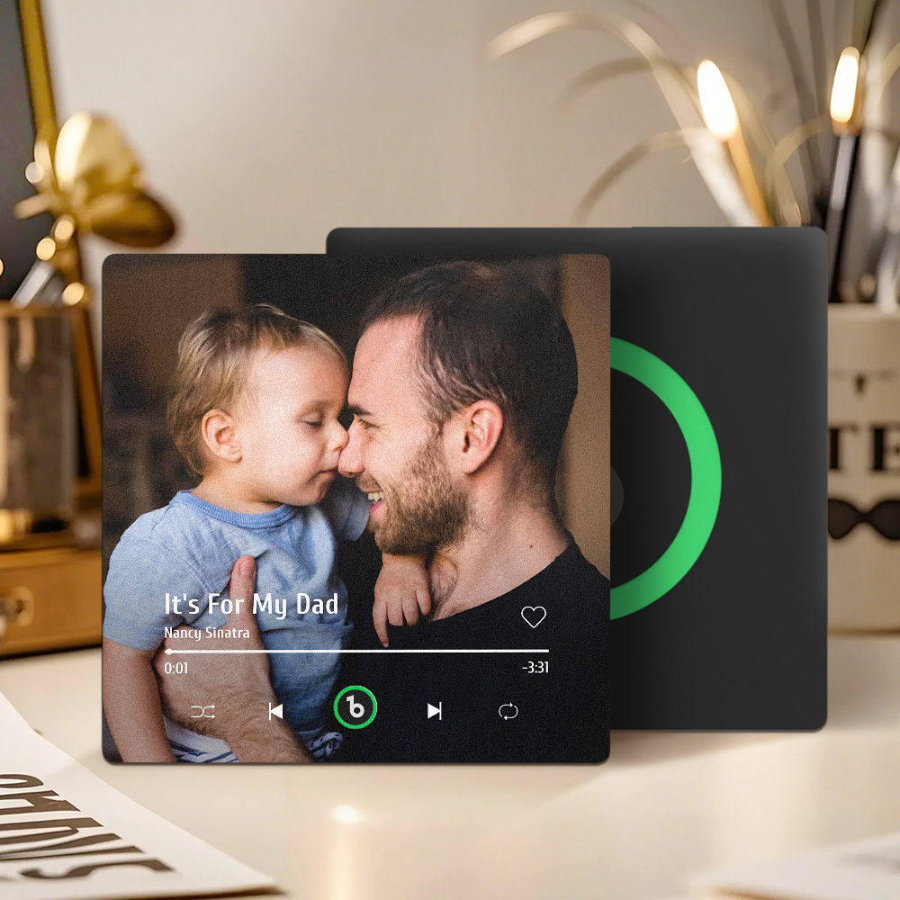 Custom Music And Photo Fridge Magnet FridgeBeats Pro Supports Bluetooth Connectivity Gift for Father