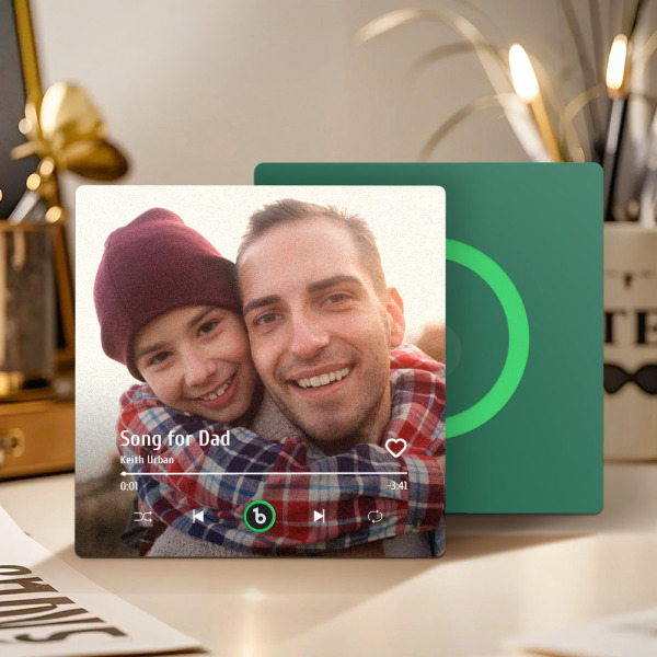 Custom Music Fridge Magnets Custom Music Fridge Magnet Colorful Frame Album Fridge Magnet Can Play Songs Gift for Dad