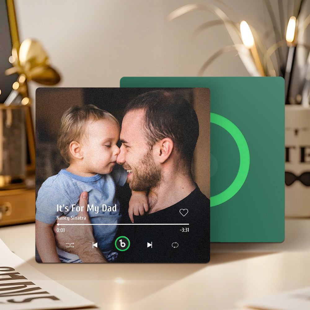 Custom Music And Photo Fridge Magnet FridgeBeats Pro Supports Bluetooth Connectivity Gift for Father