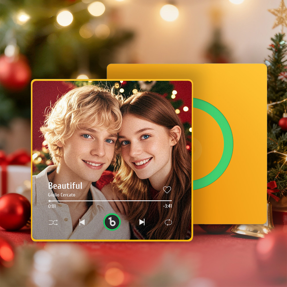 Christmas Gifts Custom Spotify Album Fridge Magnet New 4.0 Upgrade Personalized Music Wall Photo Sticker That Can Play Songs