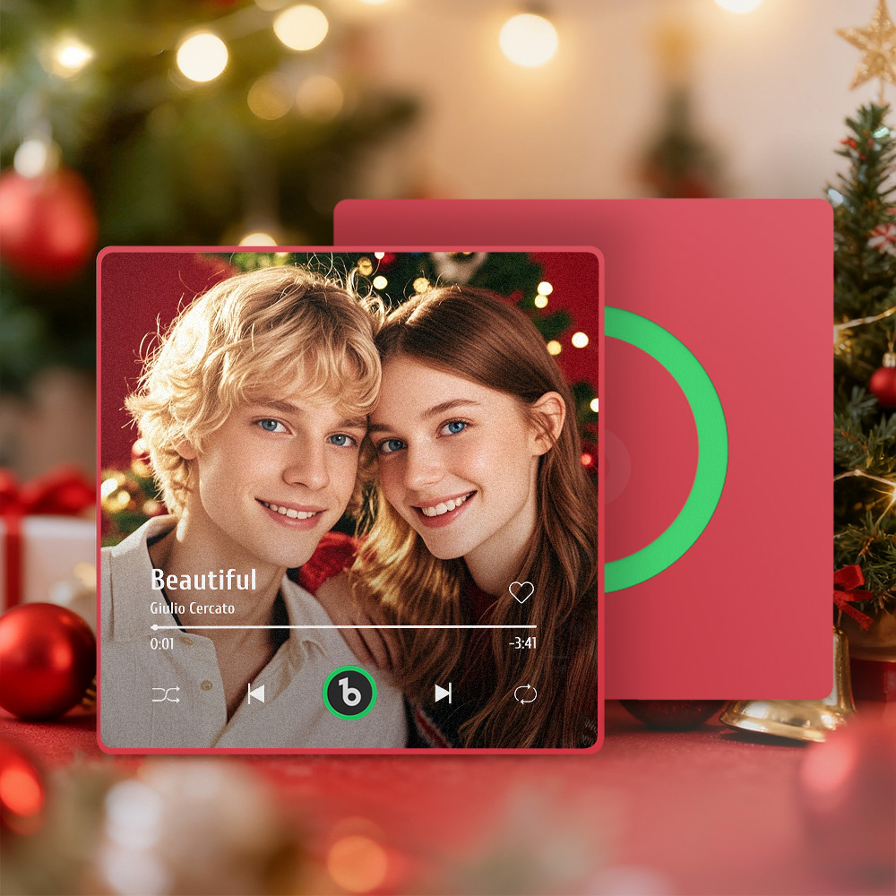 Christmas Gifts Custom Spotify Album Fridge Magnet New 4.0 Upgrade Personalized Music Wall Photo Sticker That Can Play Songs