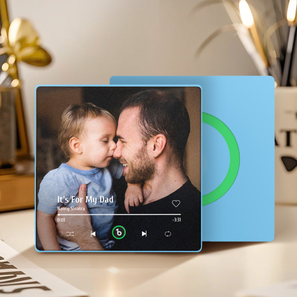Custom Music Fridge Magnets Custom Music Fridge Magnet Colorful Frame Album Fridge Magnet Can Play Songs Gift for Dad