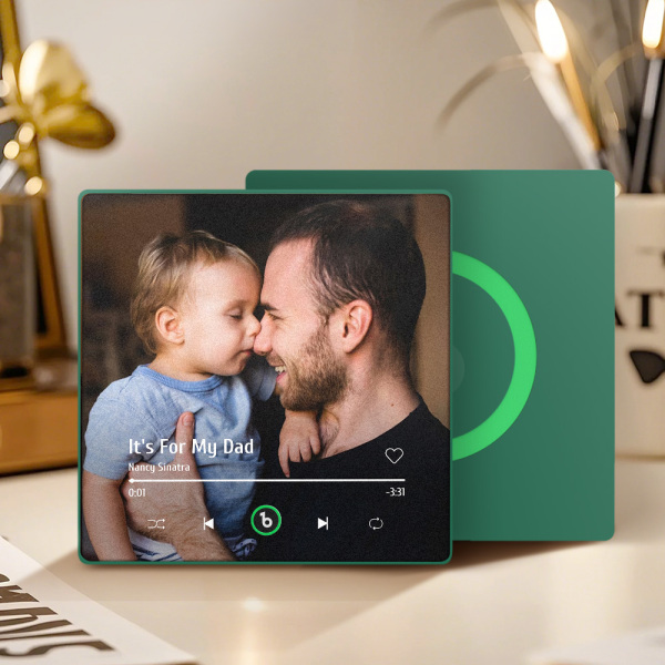 Custom Music Fridge Magnets Custom Music Fridge Magnet Colorful Frame Album Fridge Magnet Can Play Songs Gift for Dad