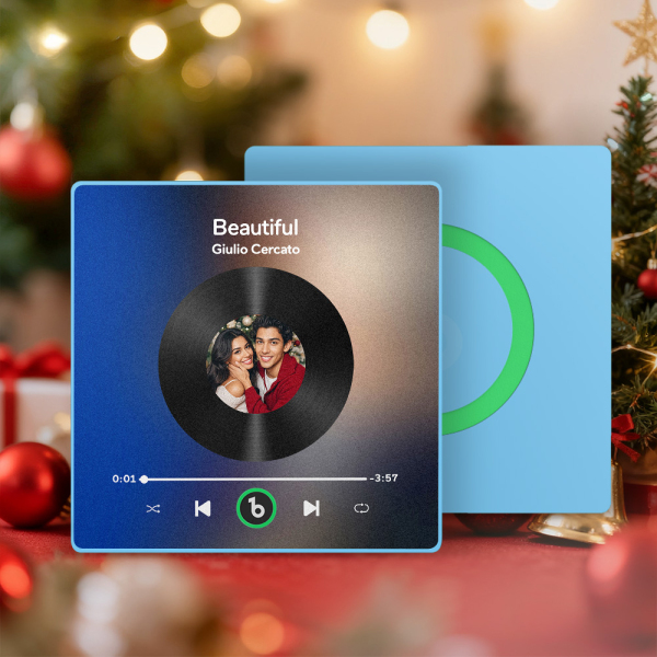 Christmas Gifts Custom Music Fridge Magnet Colorful Frame Music Wall Photo Sticker Personalized Song Fridge Magnet