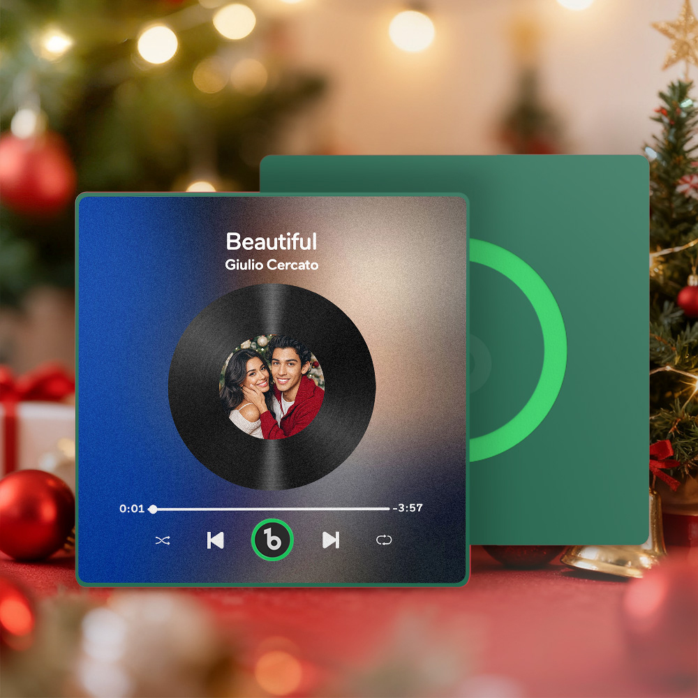 Christmas Gifts Custom Spotify Album Fridge Magnet New 4.0 Upgrade Personalized Music Wall Photo Sticker That Can Play Songs