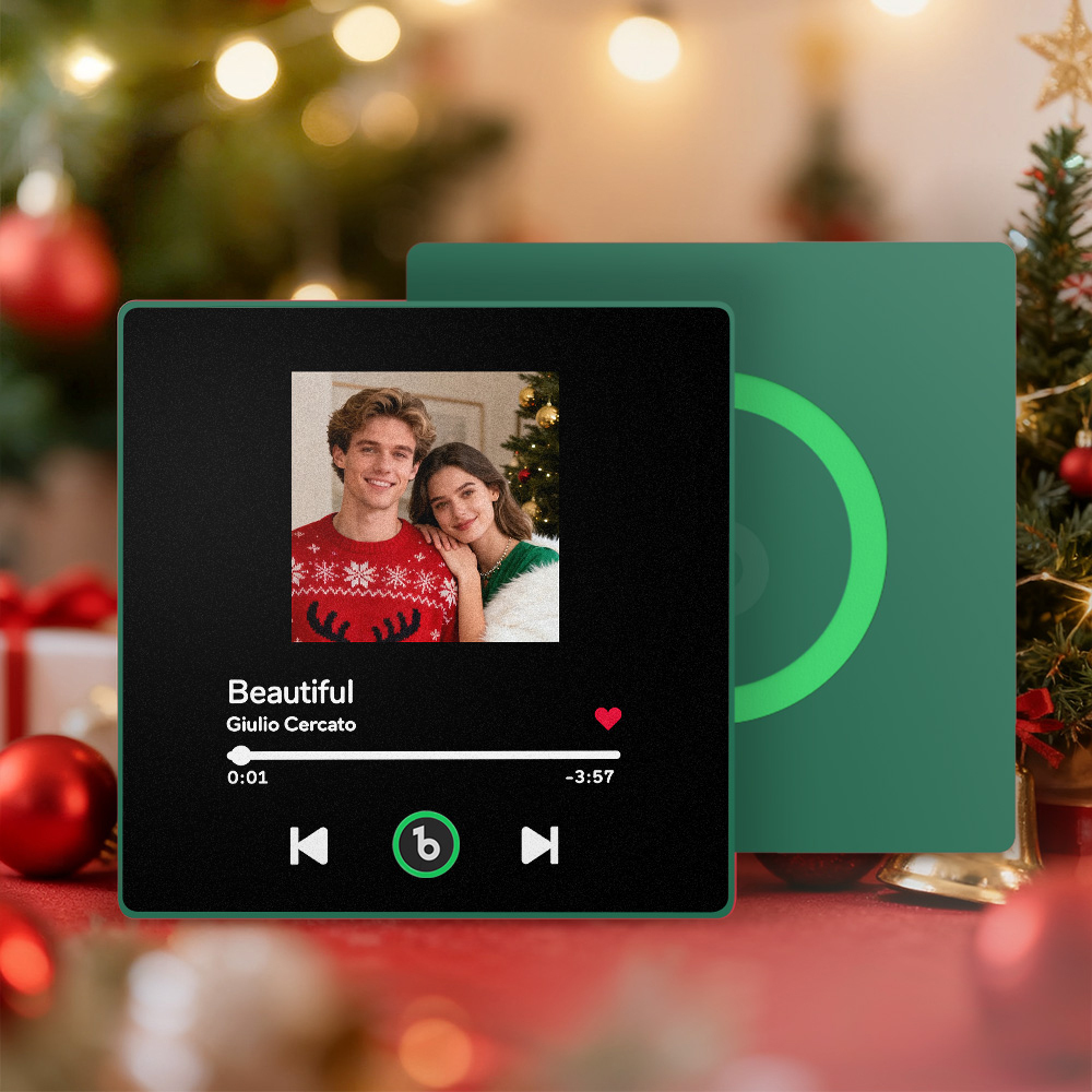 Christmas Gifts Custom Spotify Album Fridge Magnet New 4.0 Upgrade Personalized Music Wall Photo Sticker That Can Play Songs