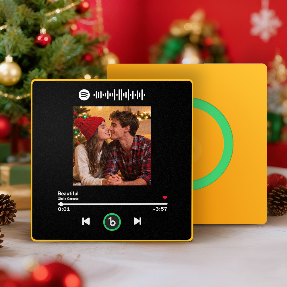 Christmas Gifts Custom Spotify Album Fridge Magnet New 4.0 Upgrade Personalized Music Wall Photo Sticker That Can Play Songs