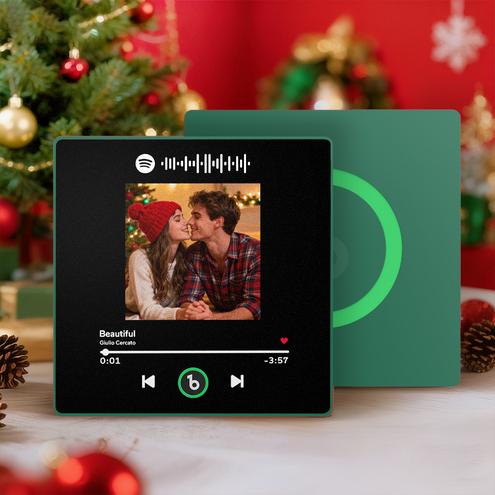 Christmas Gifts Custom Spotify Album Fridge Magnet New 4.0 Upgrade Personalized Music Wall Photo Sticker That Can Play Songs