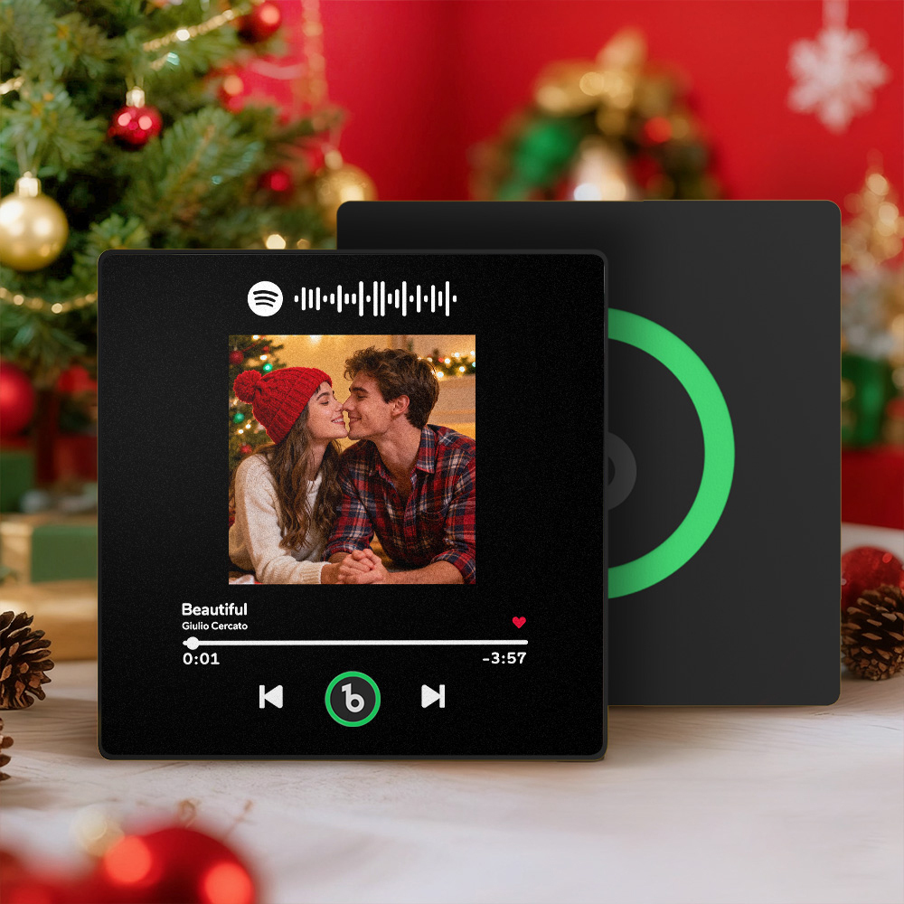 Christmas Gifts Custom Spotify Album Fridge Magnet New 4.0 Upgrade Personalized Music Wall Photo Sticker That Can Play Songs