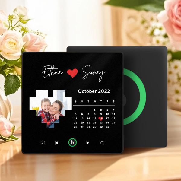 Custom Musical Fridge Magnets with Date Mother's Day Gifts Anniversary Gifts for Mum -