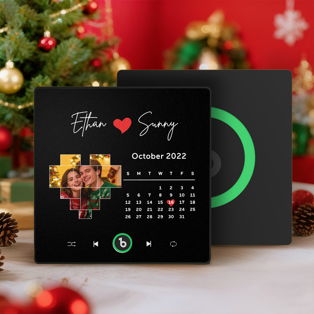 Christmas Gifts Custom Spotify Album Fridge Magnet New 4.0 Upgrade Personalized Music Wall Photo Sticker That Can Play Songs