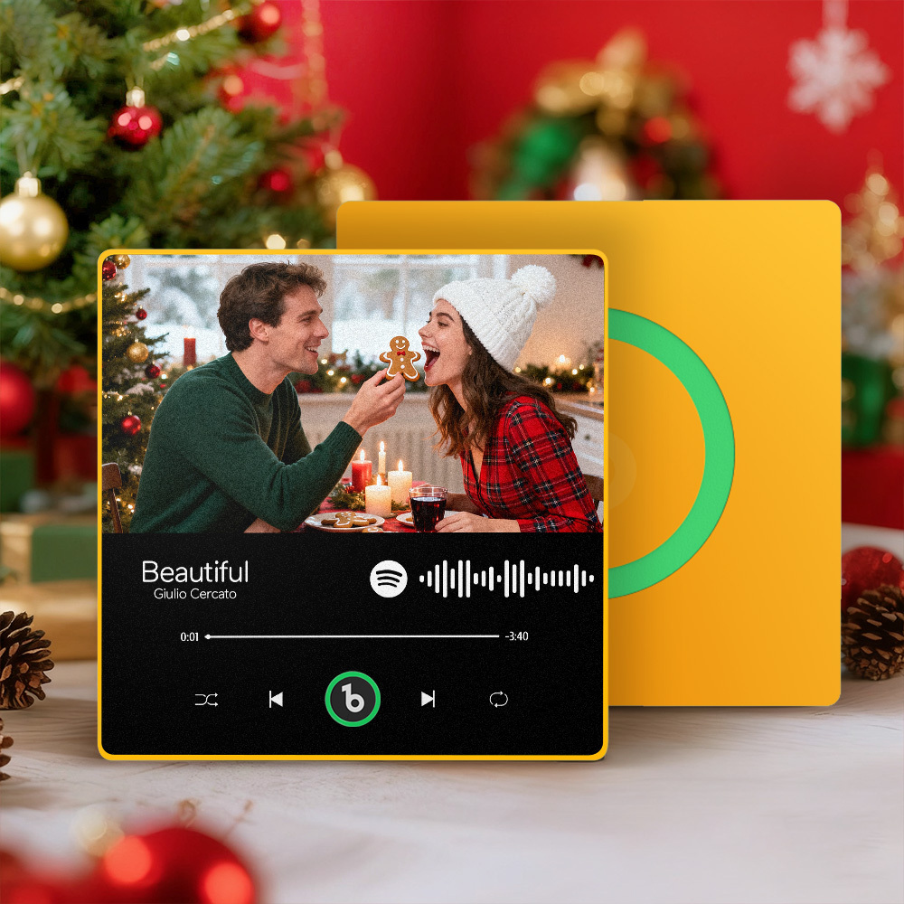 Christmas Gifts Custom Spotify Album Fridge Magnet New 4.0 Upgrade Personalized Music Wall Photo Sticker That Can Play Songs