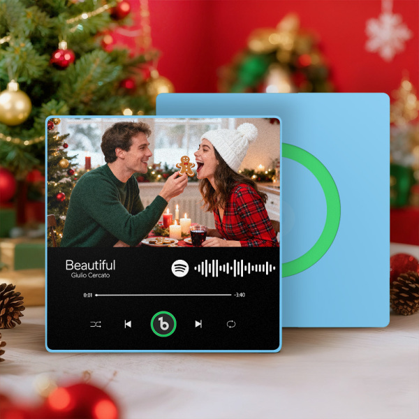Christmas Gifts Custom Music Fridge Magnet Colorful Frame Music Wall Photo Sticker Personalized Song Fridge Magnet