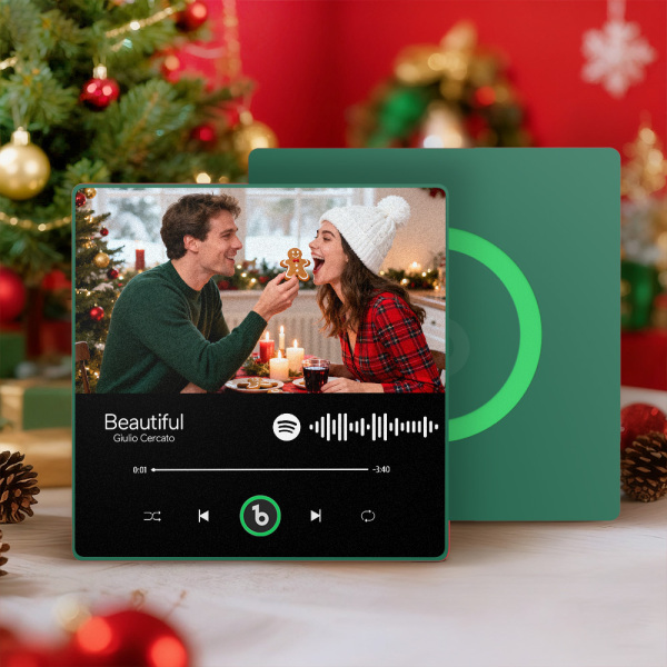 Christmas Gifts Custom Music Fridge Magnet Colorful Frame Music Wall Photo Sticker Personalized Song Fridge Magnet