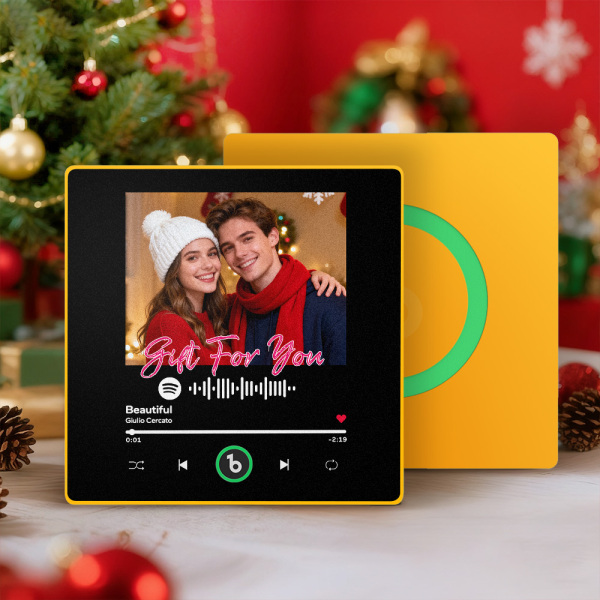 Christmas Gifts Custom Music Fridge Magnet Colorful Frame Music Wall Photo Sticker Personalized Song Fridge Magnet
