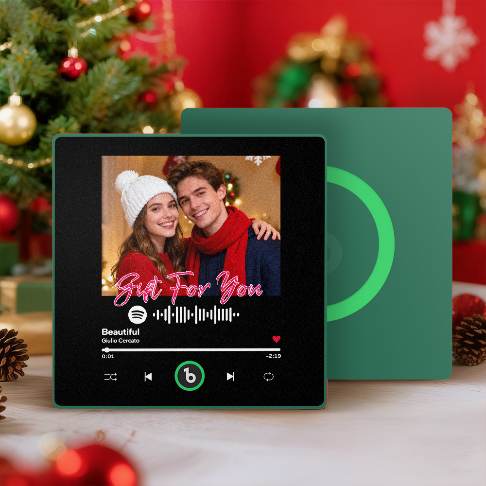 Christmas Gifts Custom Spotify Album Fridge Magnet New 4.0 Upgrade Personalized Music Wall Photo Sticker That Can Play Songs