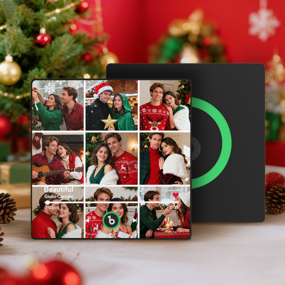 Christmas Gifts Custom Spotify Album Fridge Magnet New 4.0 Upgrade Personalized Music Wall Photo Sticker That Can Play Songs