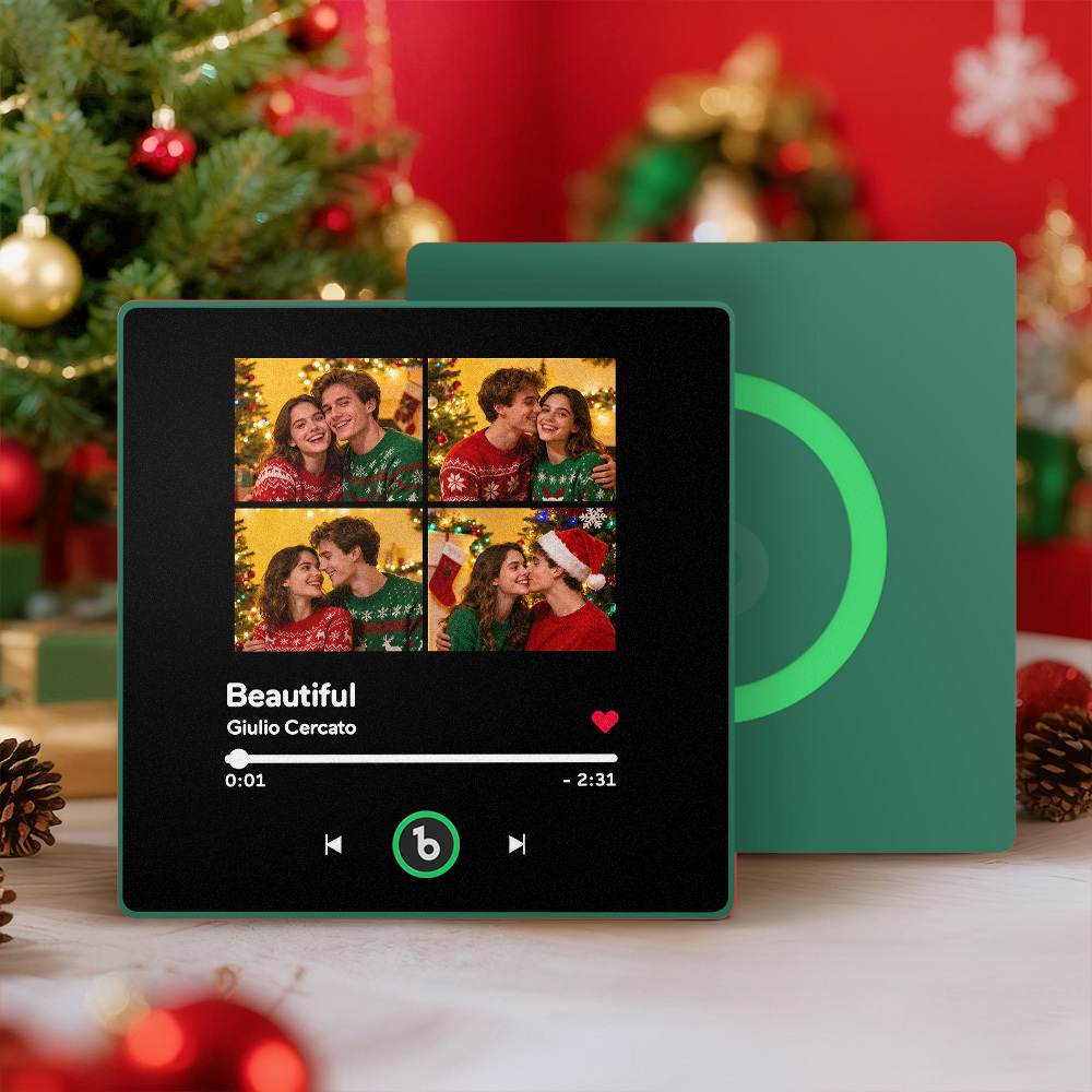 Christmas Gifts Custom Spotify Album Fridge Magnet New 4.0 Upgrade Personalized Music Wall Photo Sticker That Can Play Songs