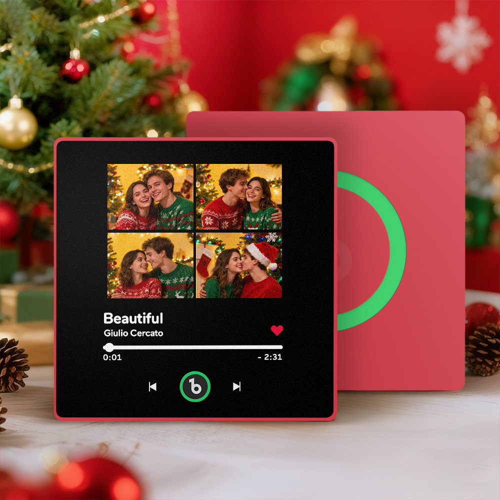 Christmas Gifts Custom Spotify Album Fridge Magnet New 4.0 Upgrade Personalized Music Wall Photo Sticker That Can Play Songs