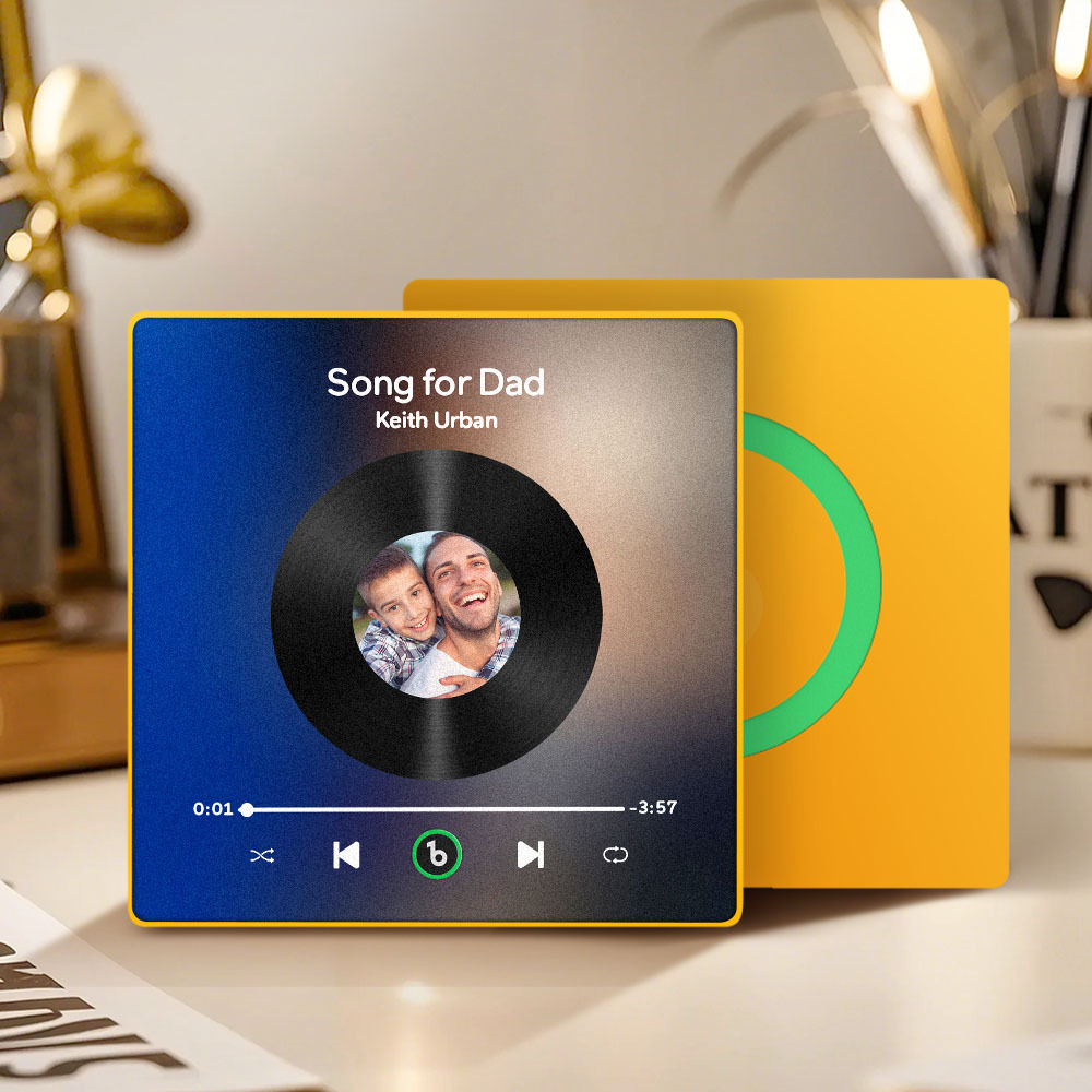 Custom Music & Photo Fridge Magnet FridgeBeats Pro Supports Bluetooth Connectivity Gift for Father