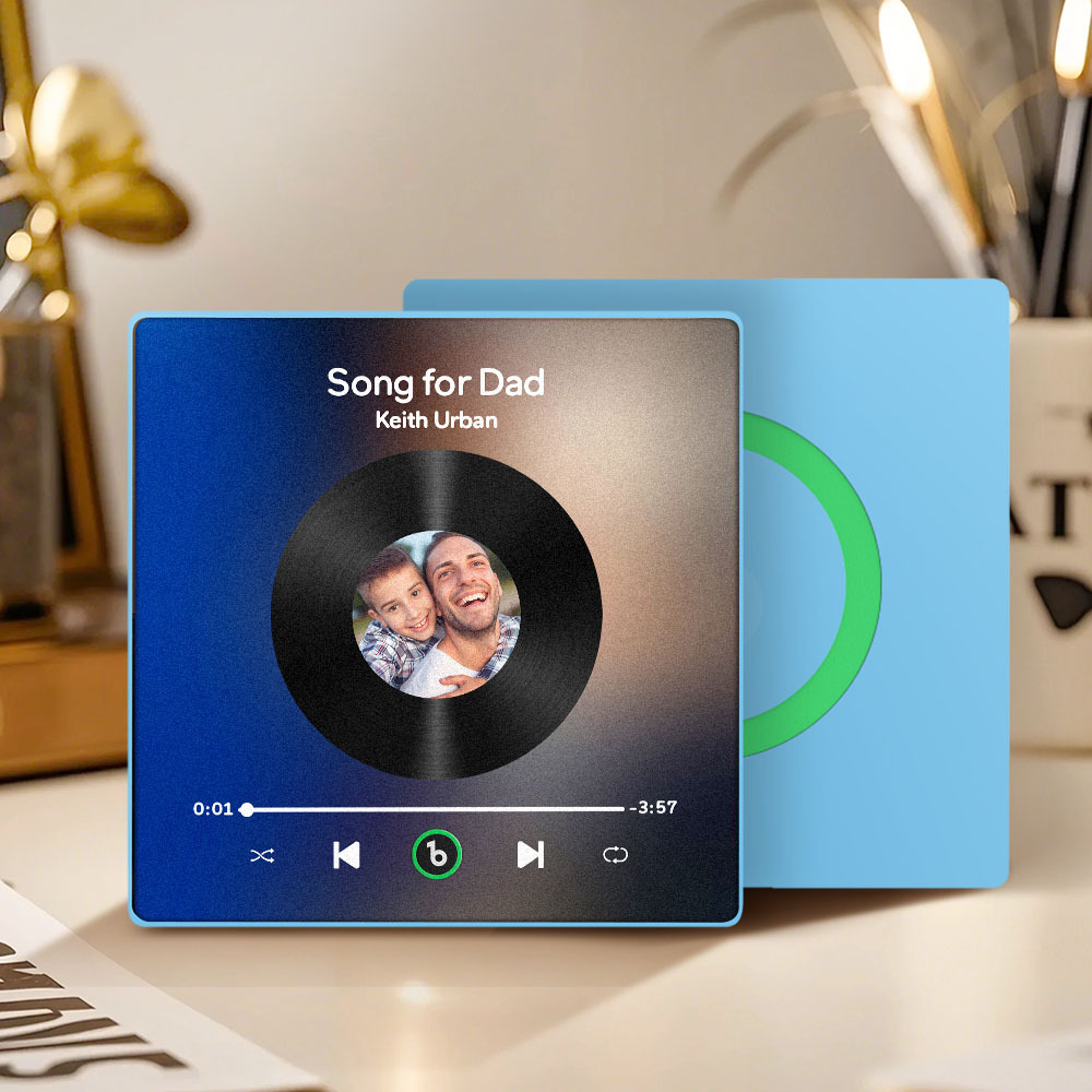 Custom Music & Photo Fridge Magnet FridgeBeats Pro Supports Bluetooth Connectivity Gift for Father