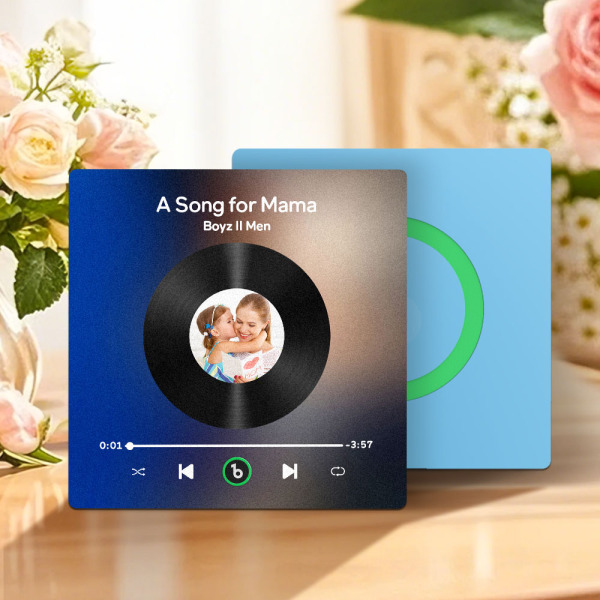 Custom Fridge Magnet Music & Photo Fridge Magnets Mother's Day Gifts for Mum -