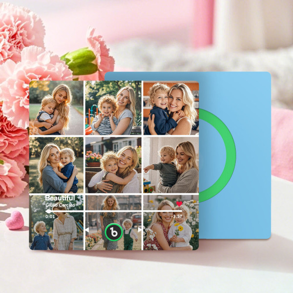 Custom Fridge Beats Music Fridge Magnet Mother's Day Gifts for Mum Up to 9 Photos -