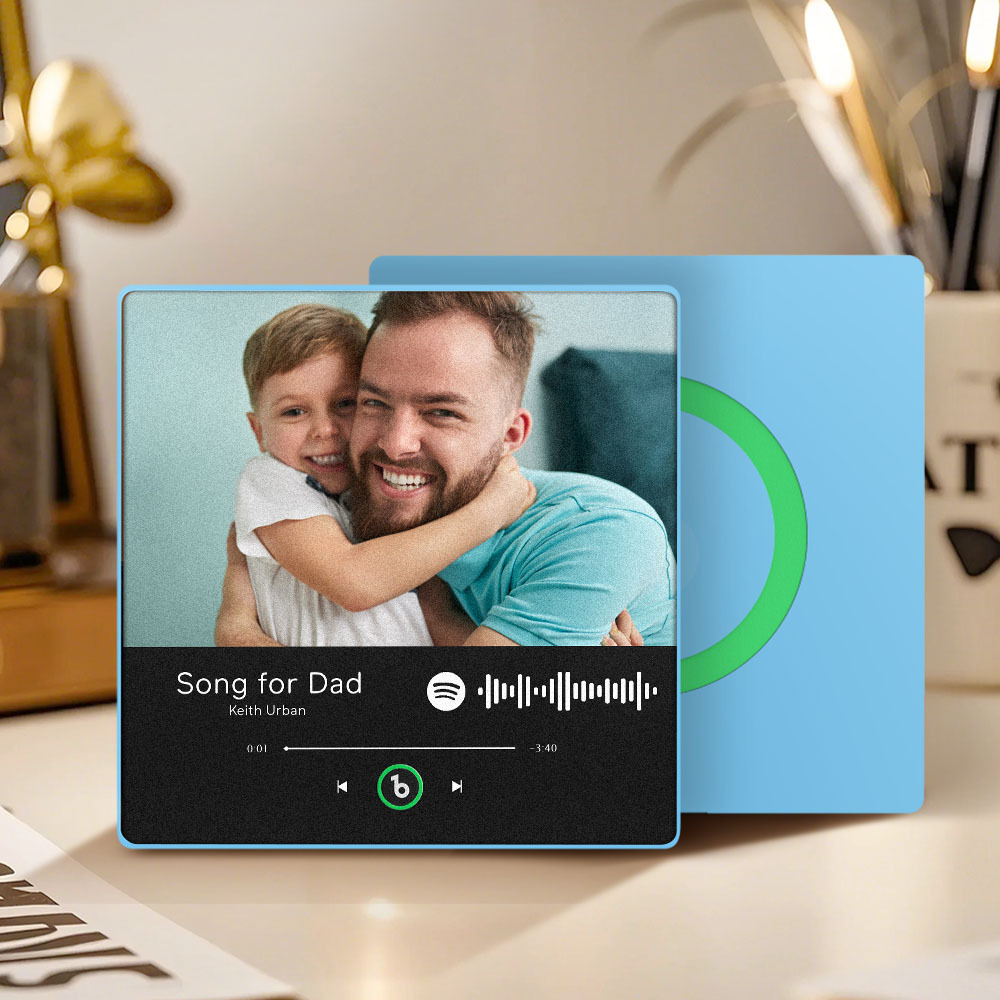 Custom Music And Photo Fridge Magnet FridgeBeats Pro Supports Bluetooth Connectivity Gift for Father