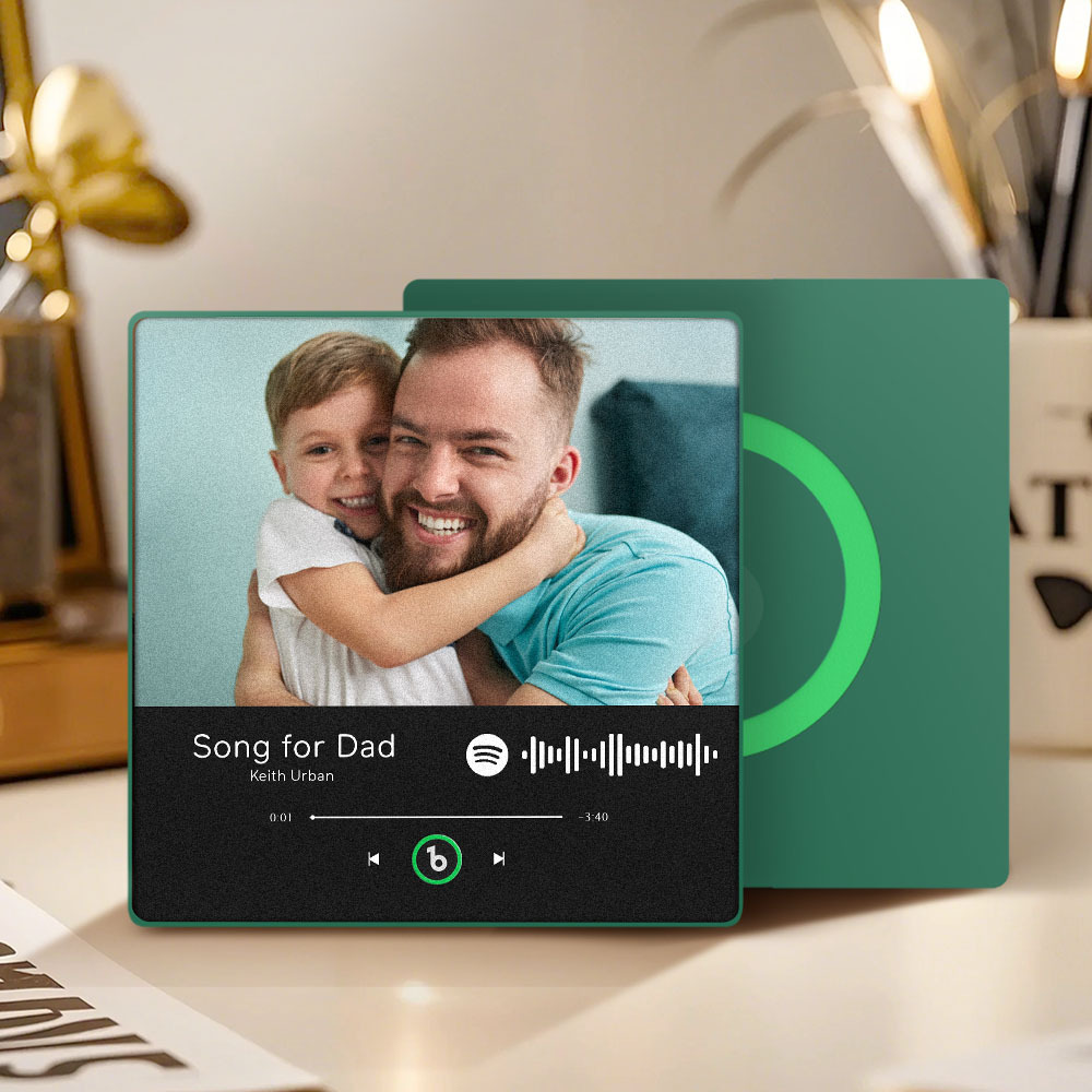 Custom Music And Photo Fridge Magnet FridgeBeats Pro Supports Bluetooth Connectivity Gift for Father