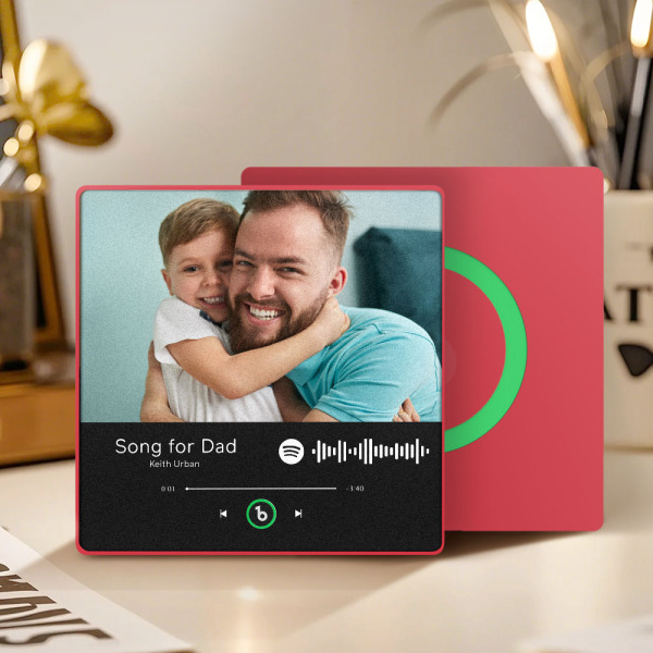 Custom Music Fridge Magnets Custom Music Fridge Magnet Colorful Frame Album Fridge Magnet Can Play Songs Gift for Dad