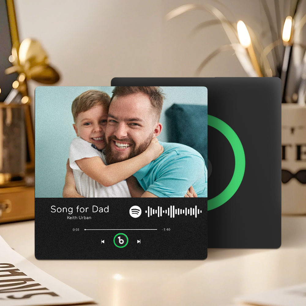 Custom Music And Photo Fridge Magnet FridgeBeats Pro Supports Bluetooth Connectivity Gift for Father
