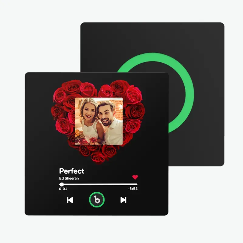 New 4.0 Upgrade Custom Music Fridge Magnet Colorful Frame Album Fridge Magnet Can Play Songs Gift for Couple