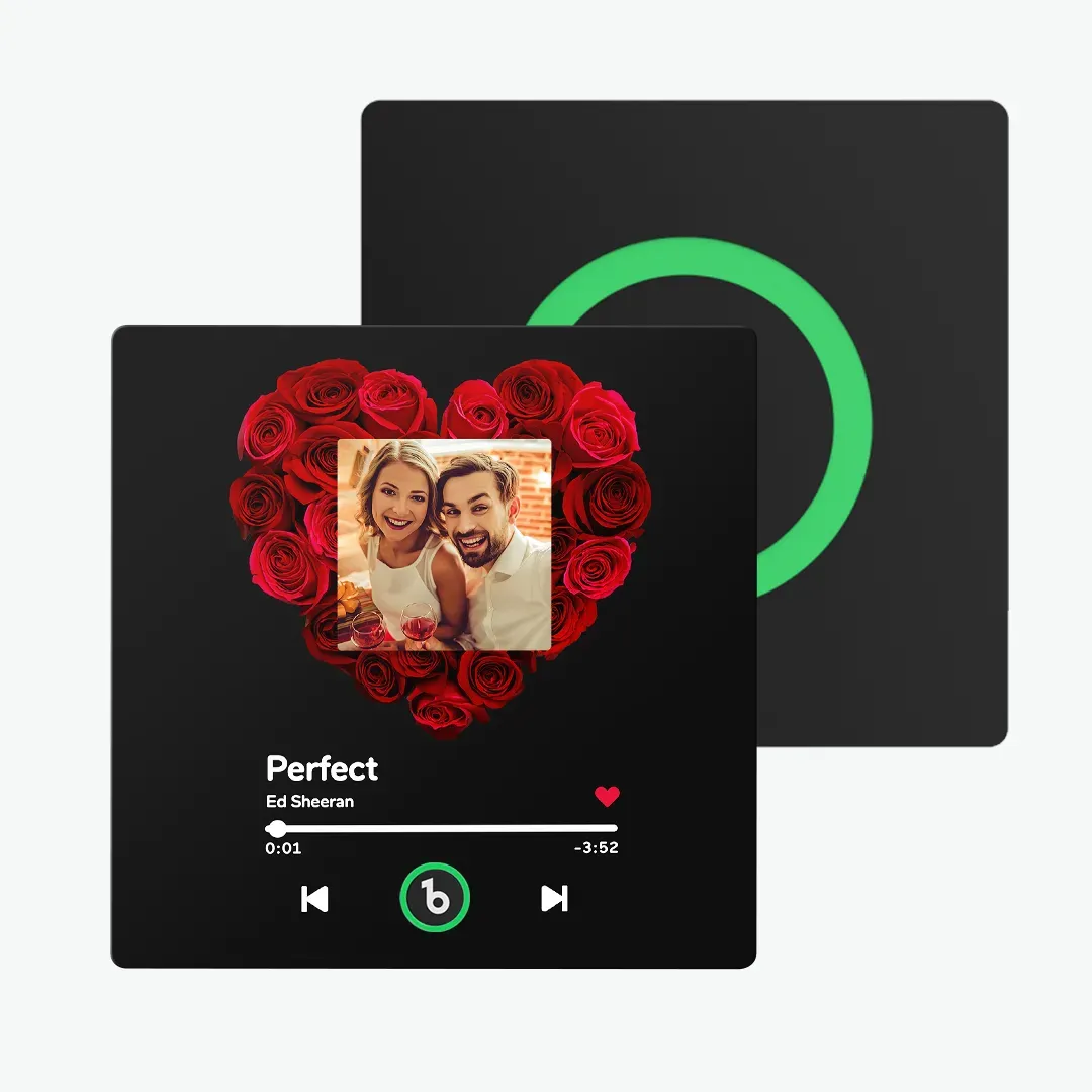 New 4.0 Upgrade Custom Music Fridge Magnet Colorful Frame Album Fridge Magnet Can Play Songs Gift for Couple