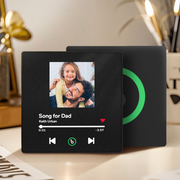 Custom Music Fridge Magnets Custom Music Fridge Magnet Colorful Frame Album Fridge Magnet Can Play Songs Gift for Dad