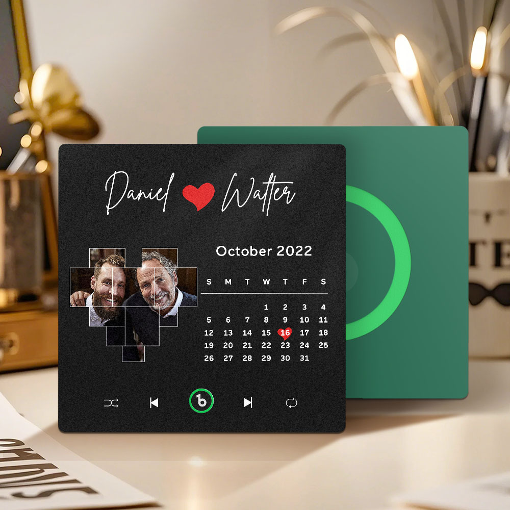 Custom Musical Fridge Magnets with Date Father's Day Gifts Anniversary Gifts for Dad