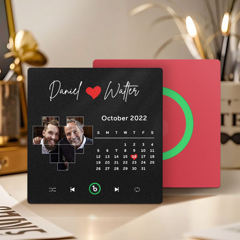 Custom Musical Fridge Magnets with Date Father's Day Gifts Anniversary Gifts for Dad