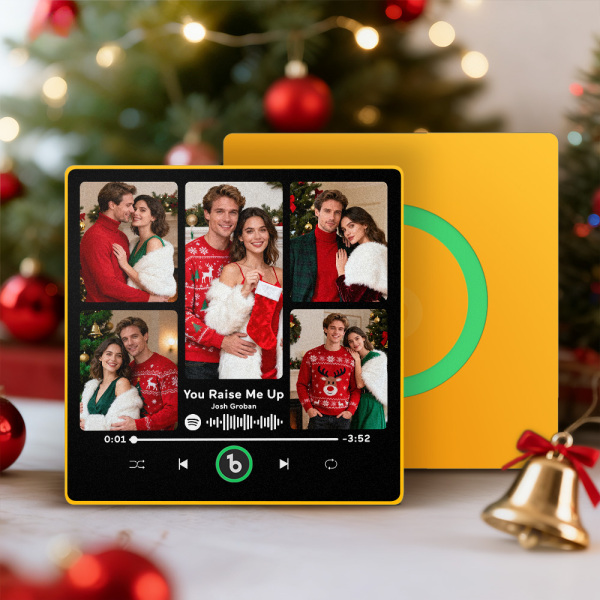 Christmas Gifts Custom Music Fridge Magnet Colorful Frame Music Wall Photo Sticker Personalized Song Fridge Magnet