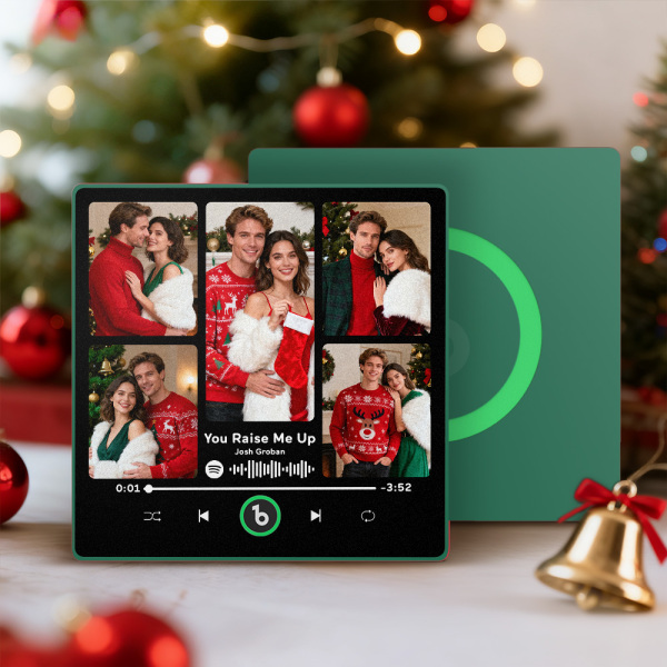 Christmas Gifts Custom Music Fridge Magnet Colorful Frame Music Wall Photo Sticker Personalized Song Fridge Magnet