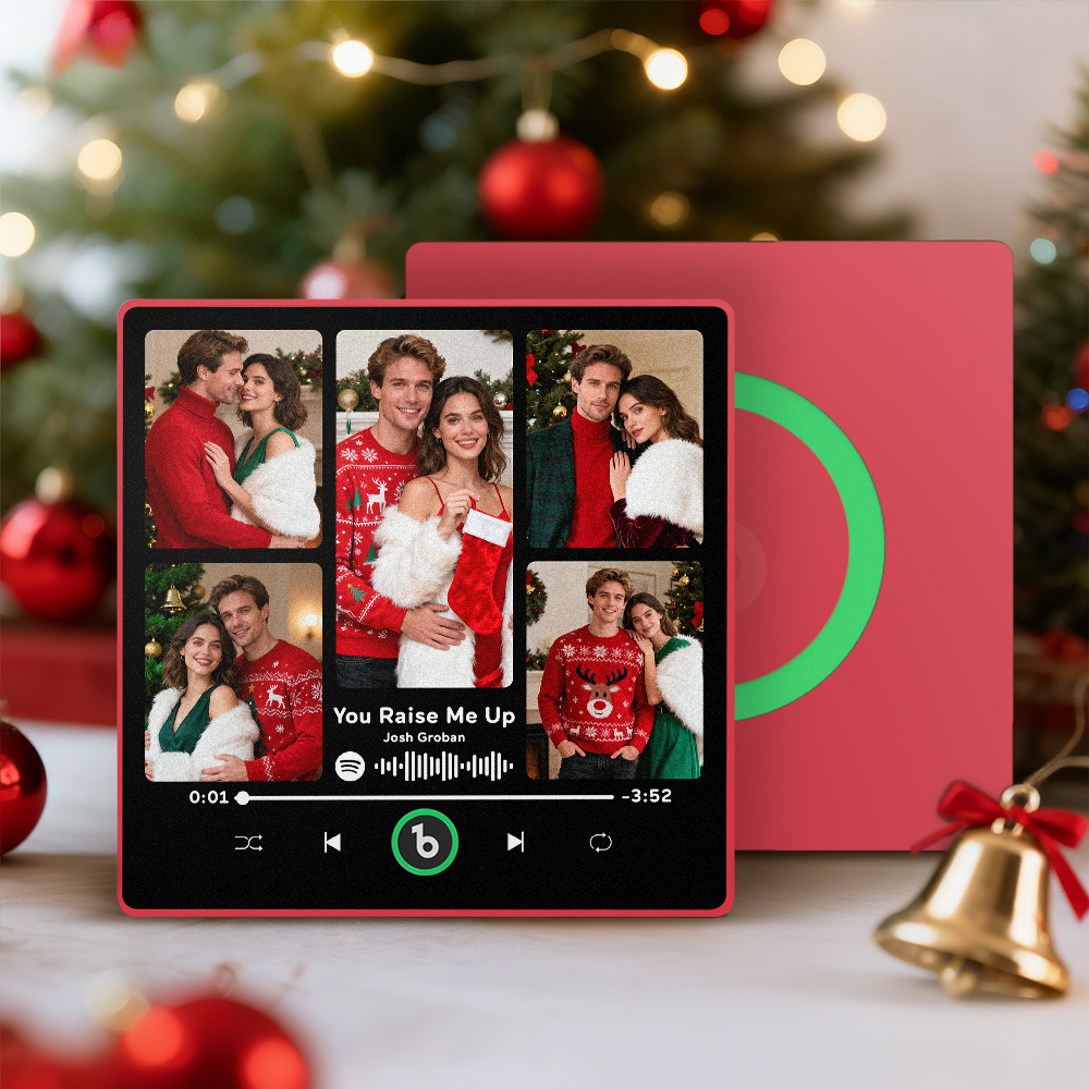 Christmas Gifts Custom Spotify Album Fridge Magnet New 4.0 Upgrade Personalized Music Wall Photo Sticker That Can Play Songs