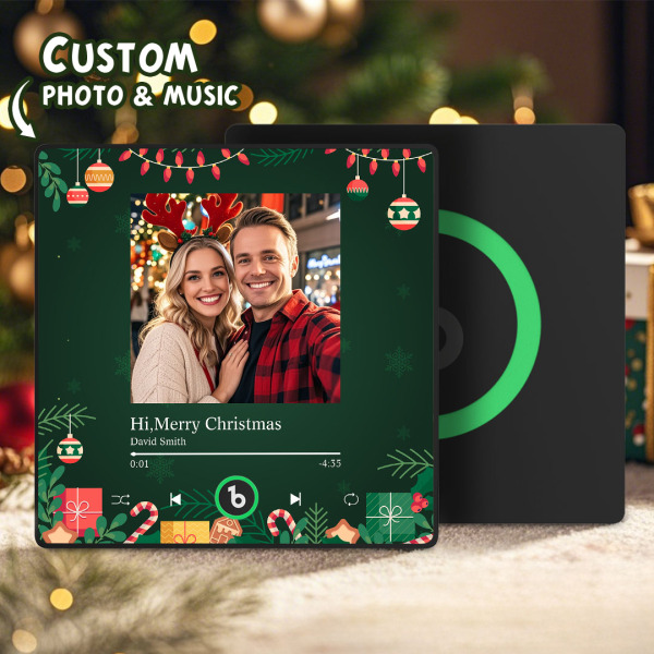 Custom Music Fridge Magnets Custom Music Fridge Magnet Colorful Frame Album Fridge Magnet Can Play Songs Gift for Couple