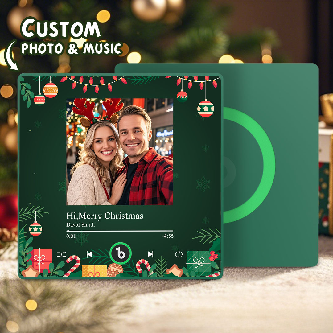 Custom Music Fridge Magnets Custom Music Fridge Magnet Colorful Frame Album Fridge Magnet Can Play Songs Gift for Couple