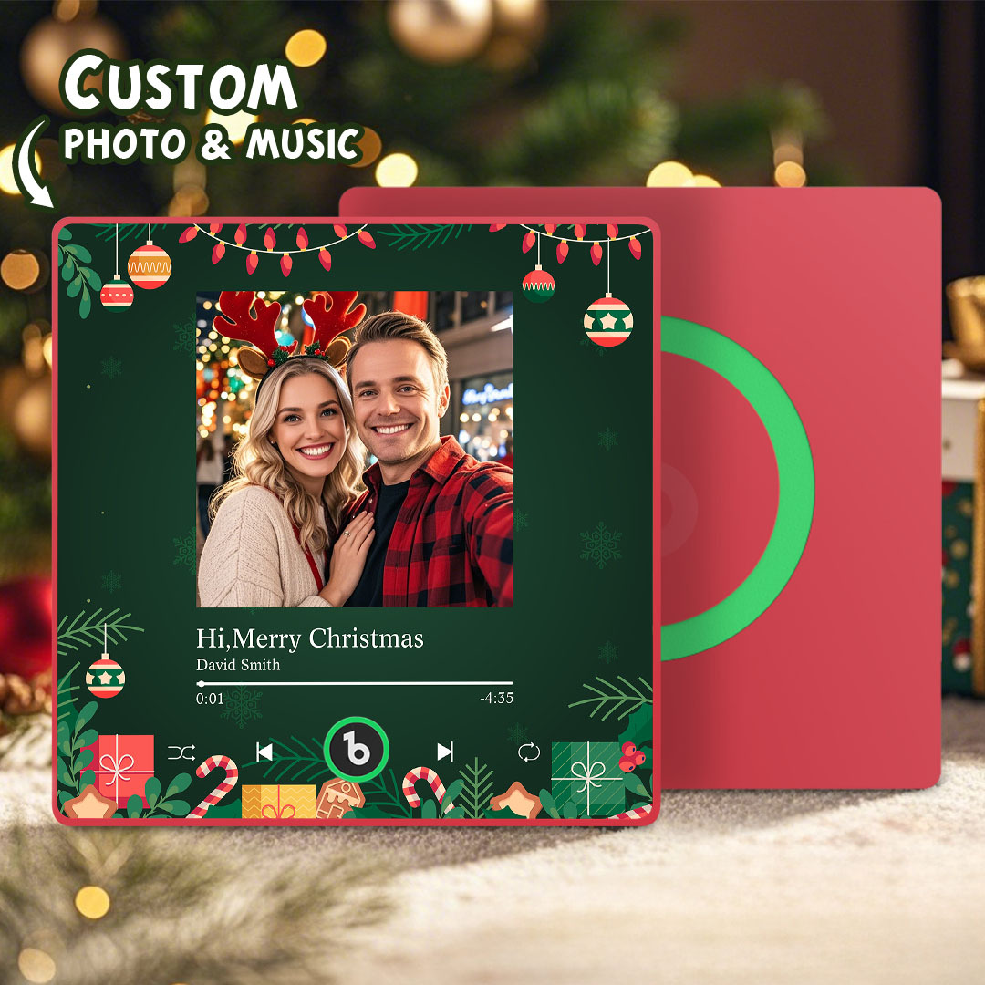 Custom Music Fridge Magnets Custom Music Fridge Magnet Colorful Frame Album Fridge Magnet Can Play Songs Gift for Couple