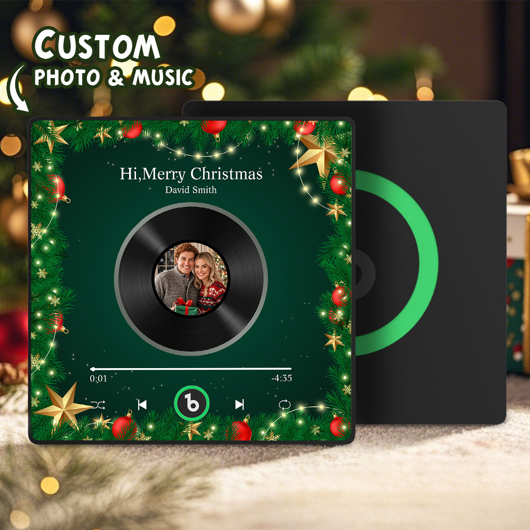 Custom Music Fridge Magnets Custom Music Fridge Magnet Colorful Frame Album Fridge Magnet Can Play Songs Gift for Couple