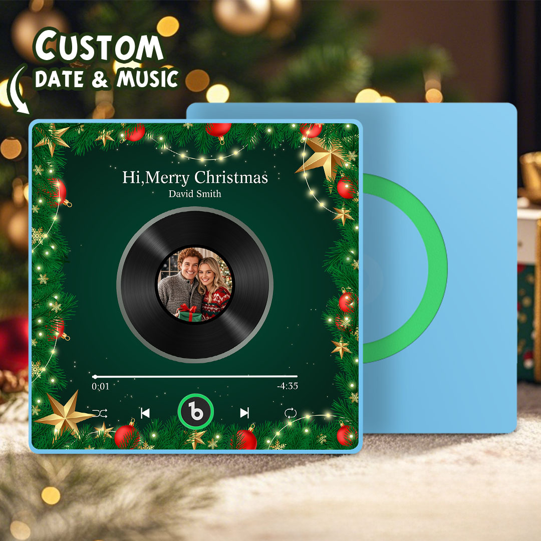 Custom Music Fridge Magnets Custom Music Fridge Magnet Colorful Frame Album Fridge Magnet Can Play Songs Gift for Couple