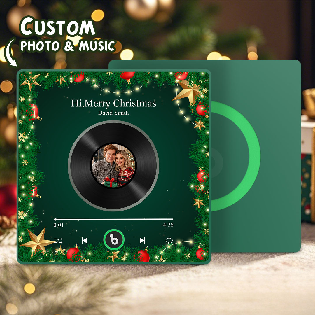 Custom Music Fridge Magnets Custom Music Fridge Magnet Colorful Frame Album Fridge Magnet Can Play Songs Gift for Couple