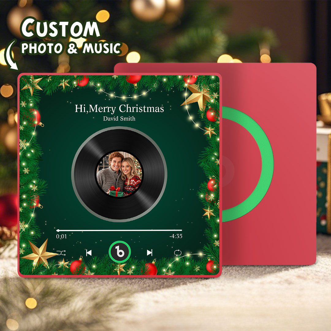 Custom Music Fridge Magnets Custom Music Fridge Magnet Colorful Frame Album Fridge Magnet Can Play Songs Gift for Couple