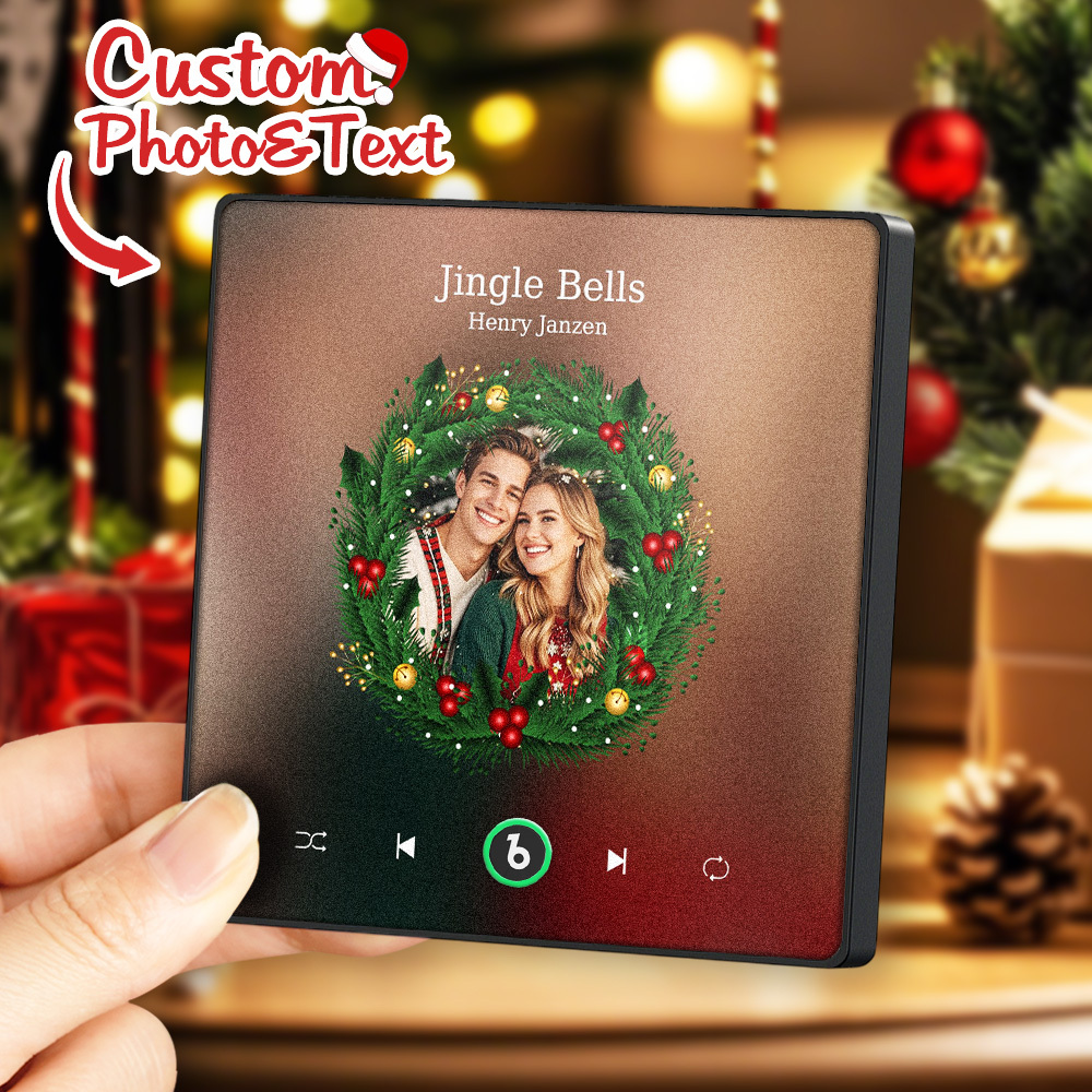 Custom Music Fridge Magnets Custom Music Fridge Magnet Colorful Frame Album Fridge Magnet Can Play Songs Gift for Couple