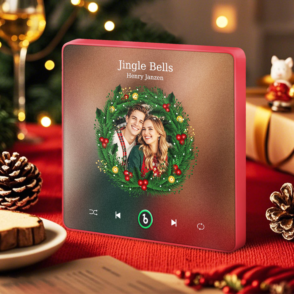 Custom Music Fridge Magnets Custom Music Fridge Magnet Colorful Frame Album Fridge Magnet Can Play Songs Gift for Couple